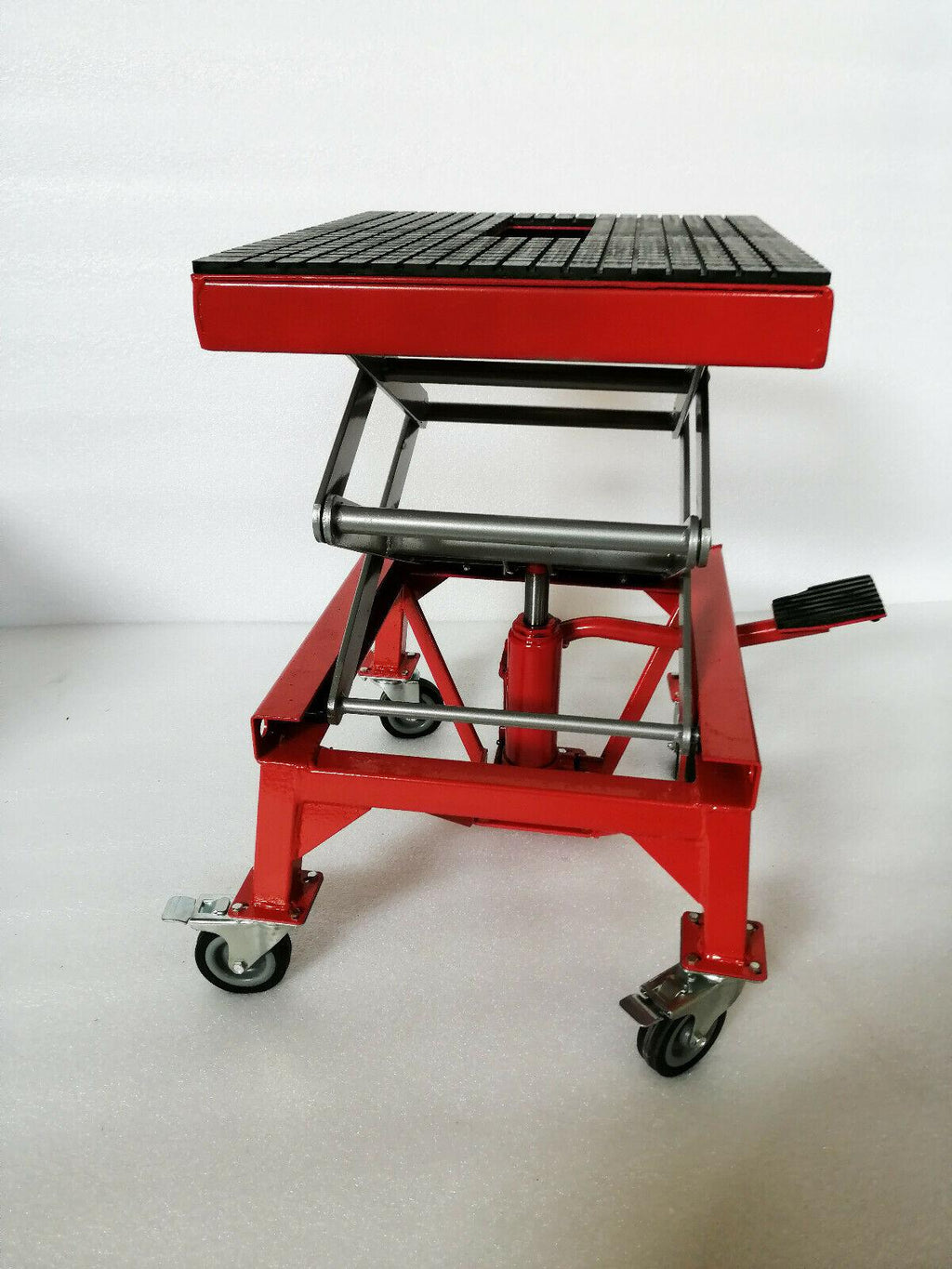 300lb Motorcycle Hydraulic Scissor Floor Jack Lift Hoist Center Lift Repaird