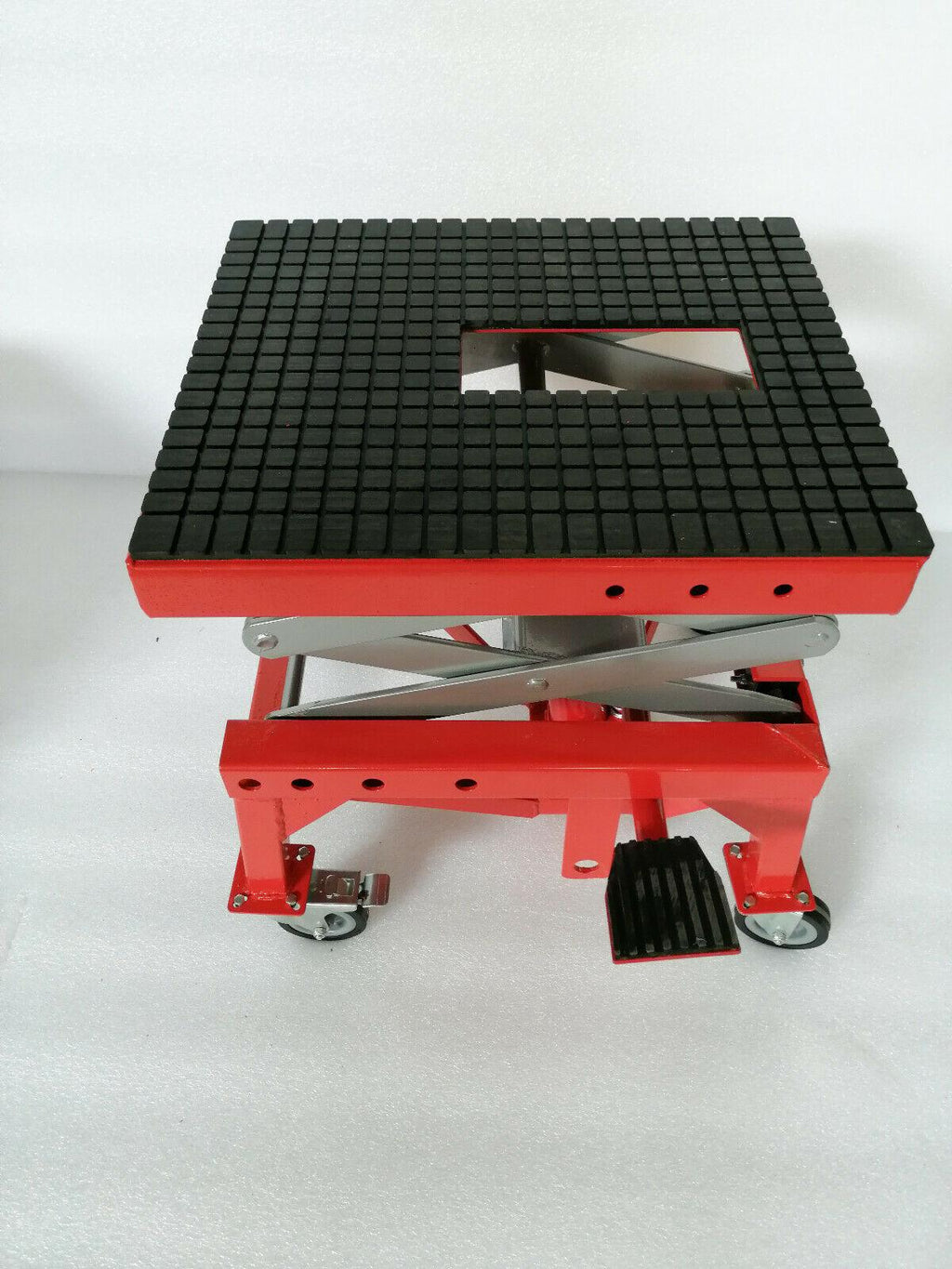300lb Motorcycle Hydraulic Scissor Floor Jack Lift Hoist Center Lift Repaird