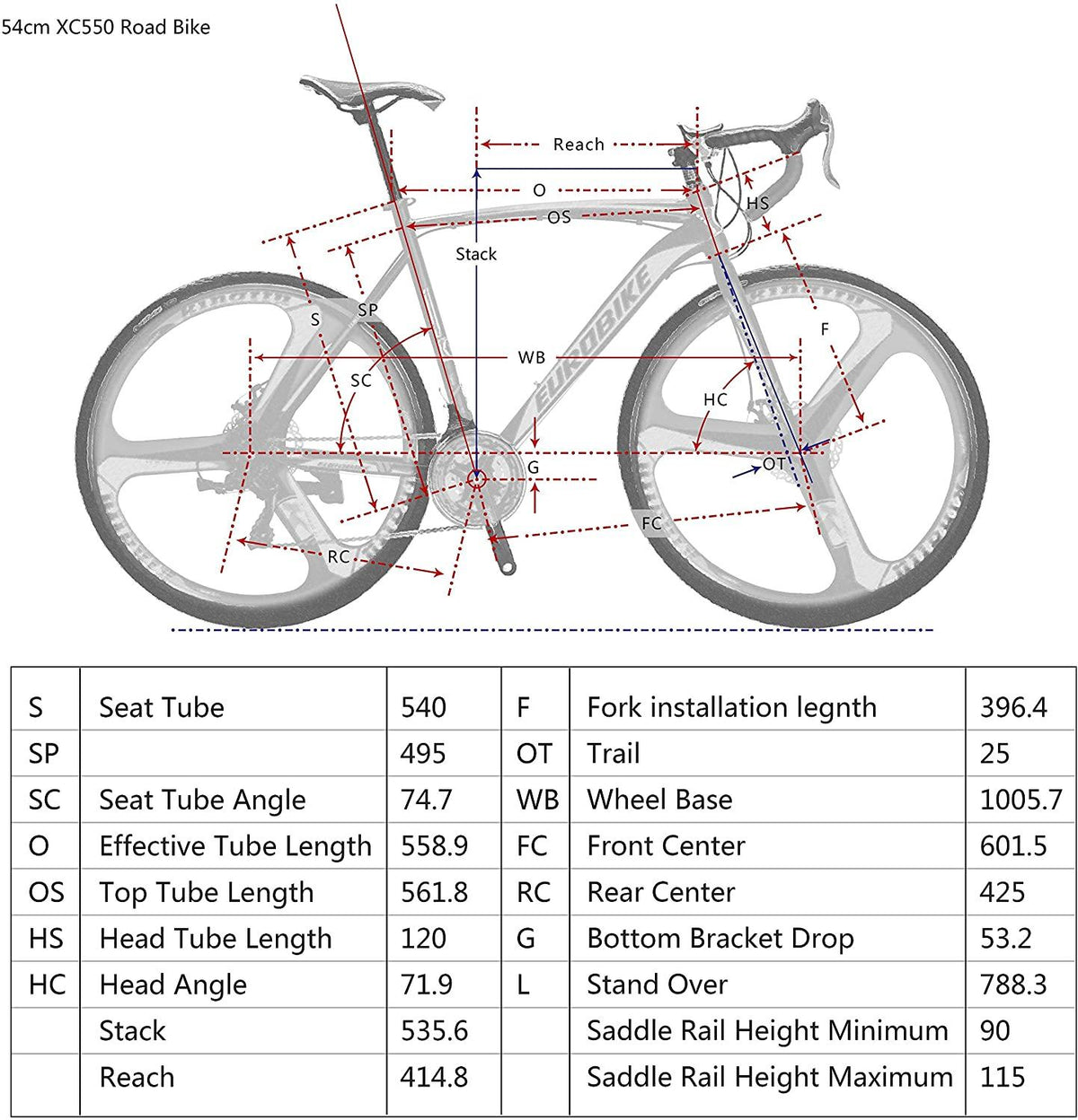 OBK XC550 Road Bikes for Men 54cm Frame 21 Speed Gears 700C Wheels Mens Bicycle City Commuter Bicycle for Adult