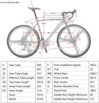 Road Bike 700C Wheels 21 Speed Disc Brake Bicycle 54cm/Medium Frame Size