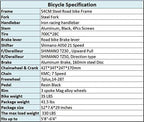 Road Bike 700C Wheels 21 Speed Disc Brake Bicycle 54cm/Medium Frame Size