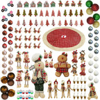 Fraser Hill Farm 152-piece Home for the Holidays Gingerbread Ornament and Decor Set