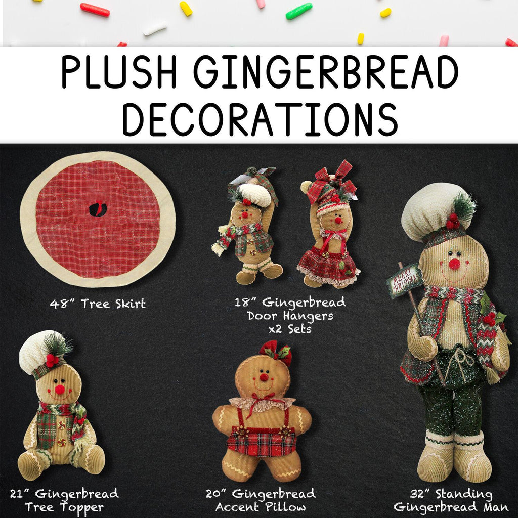 Fraser Hill Farm 152-piece Home for the Holidays Gingerbread Ornament and Decor Set