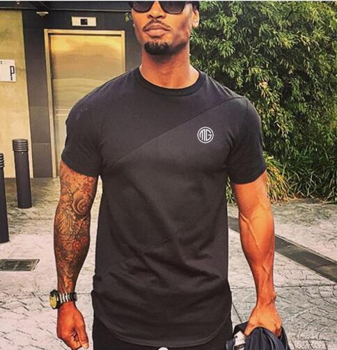 Men's Bodybuilding Short Sleeve Fitness T-shirt