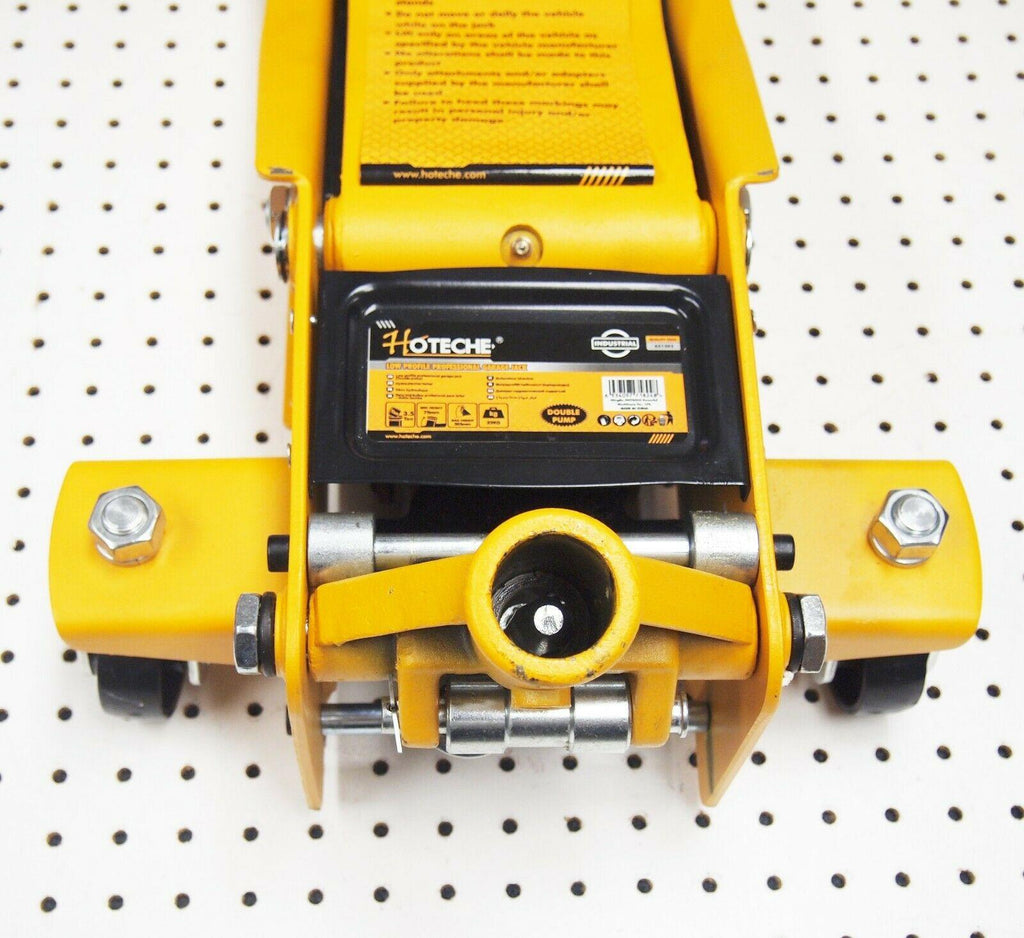3-1/2 Ton Hydraulic GaraFloor Service Jack Low Profile Double Pump