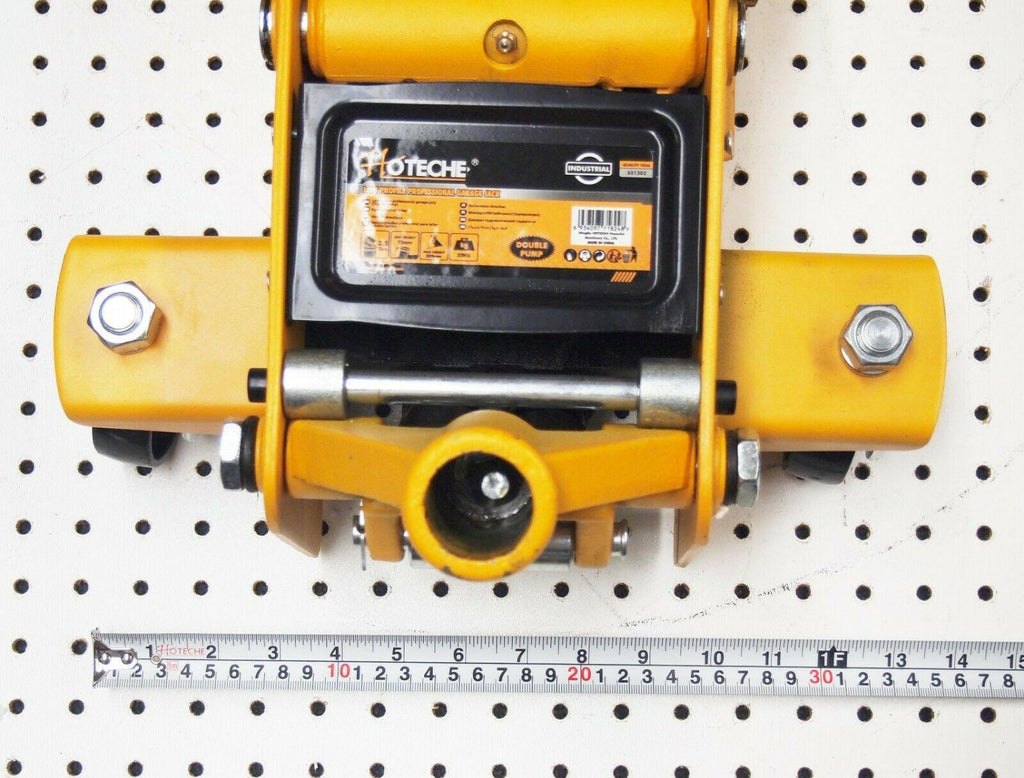 3-1/2 Ton Hydraulic GaraFloor Service Jack Low Profile Double Pump