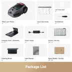 LiDAX Ultra 2000 with Blade Kit Robot Lawn Mower Wire Robot with 4G for 0.5 Acre, RTK Free+360° 3D LiDAR+AI Vision Mapping, EdCutting, Cutting Height 1.2"-3.9", 45% Slope, 150Managed Zone