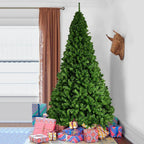 9 ft. Green Unlit Full Artificial Christmas Tree with 2132 PVC Tips and Solid Metal Stand