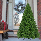 9 ft. Green Unlit Full Artificial Christmas Tree with 2132 PVC Tips and Solid Metal Stand
