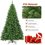9 ft. Green Unlit Full Artificial Christmas Tree with 2132 PVC Tips and Solid Metal Stand