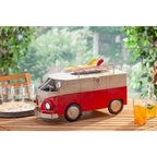 2 Qt. Solar Lighted Antique Bus Ice Chest