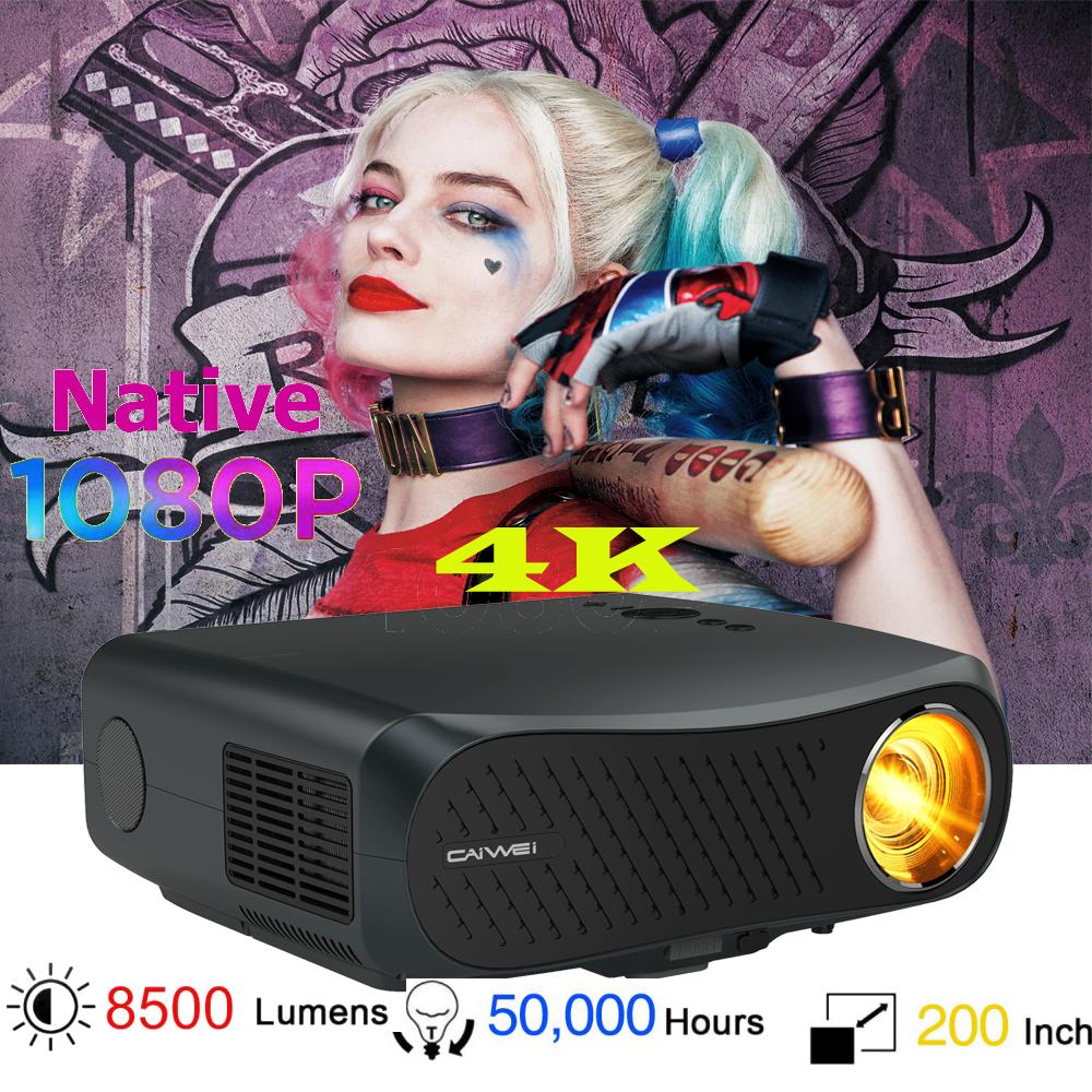 8500lumen hd projector native 1080p home hdmi theater tv movie daytime usb zoom