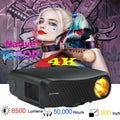 8500lumen hd projector native 1080p home hdmi theater tv movie daytime usb zoom