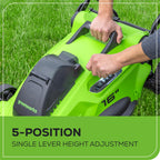 40V 16" Brushless Cordless (Push) Lawn Mower (75+ Compatible Tools), 4.0Ah Battery and Charger Included