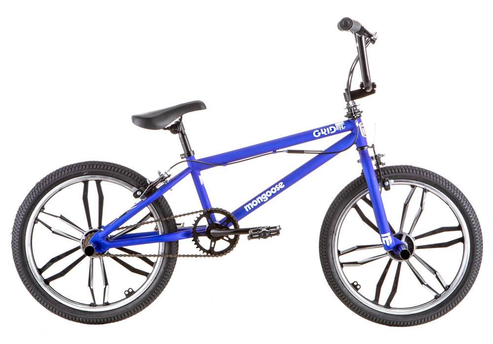 Mongoose Grid Boy's Freestyle Bicycle Mag, Blue