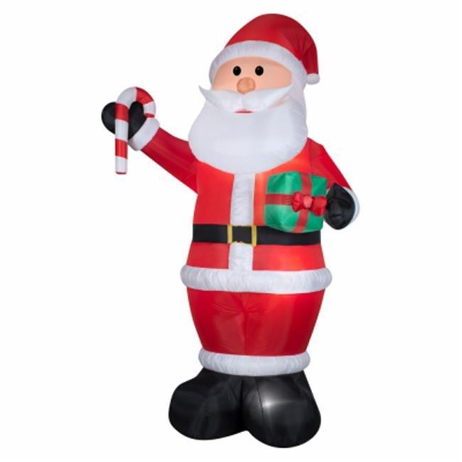 12 in. Christmas Inflatable Santa with Gift