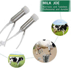 huidazhou cow milking machine electric, pulsation vacuum pump cow milker, automatic portable livestock milking equipment, stainless steel milker livestock household domestic farm milking device,7l
