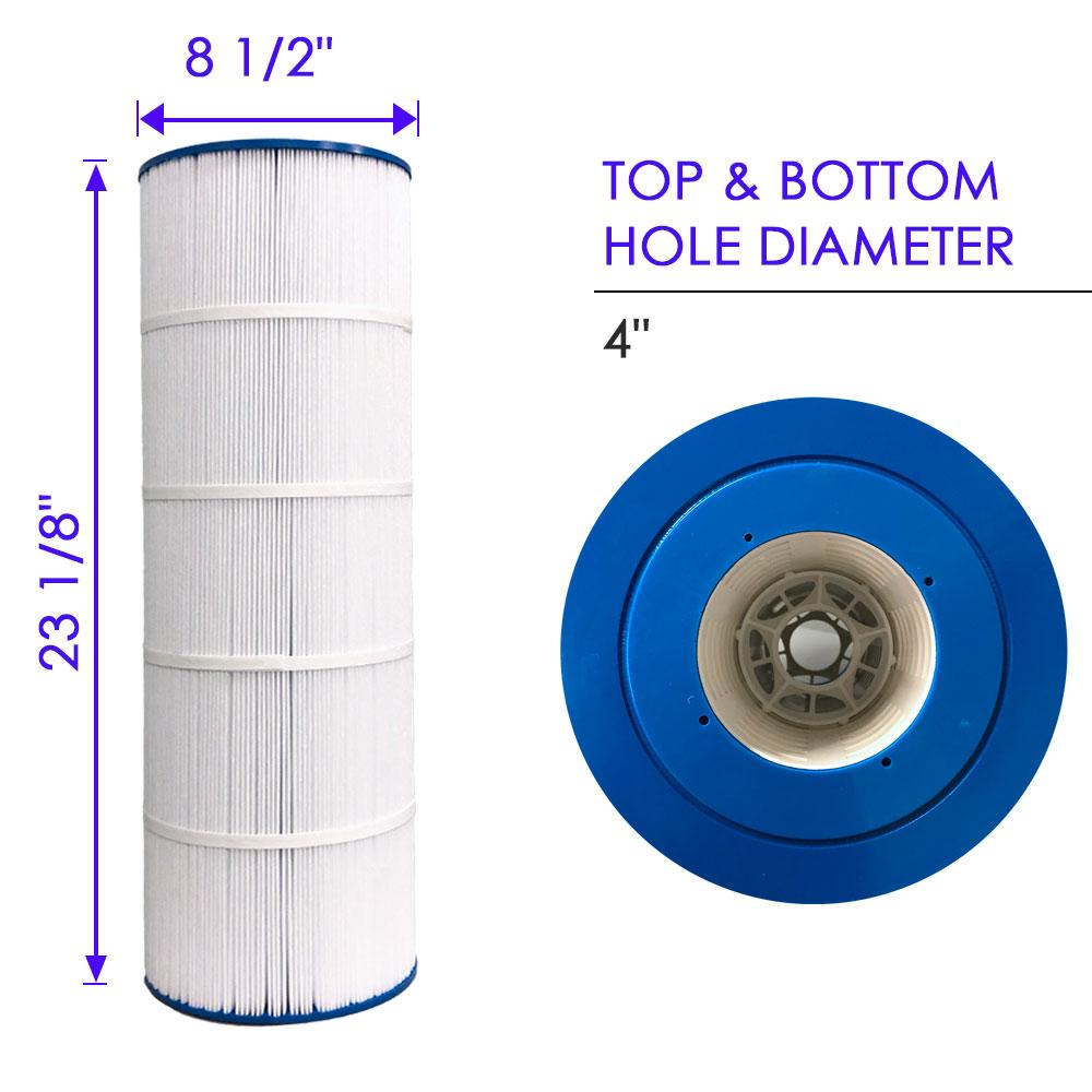 clurtech replacement hayward star clear ii c1100 pool filter cartridge 4 pack
