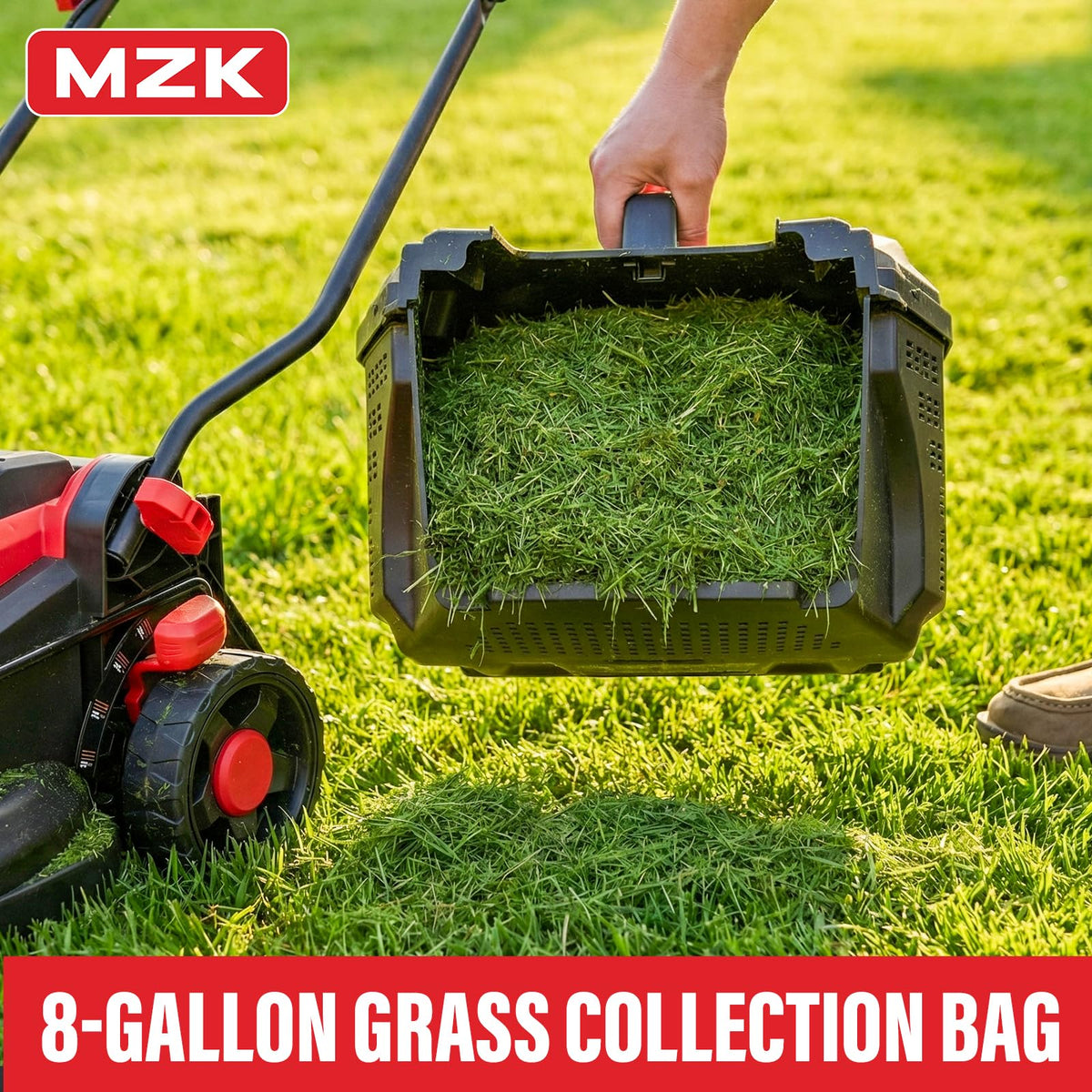 20V 13" Electric Lawn Mower, Brushless Cordless Lawn Mower with 4-Position Height Adjustment, Walk-Behind Push Mowers with 8 Gallon Grass Bag, 2 x 4.0Ah Batteries &amp; Charger Included, LM13B4