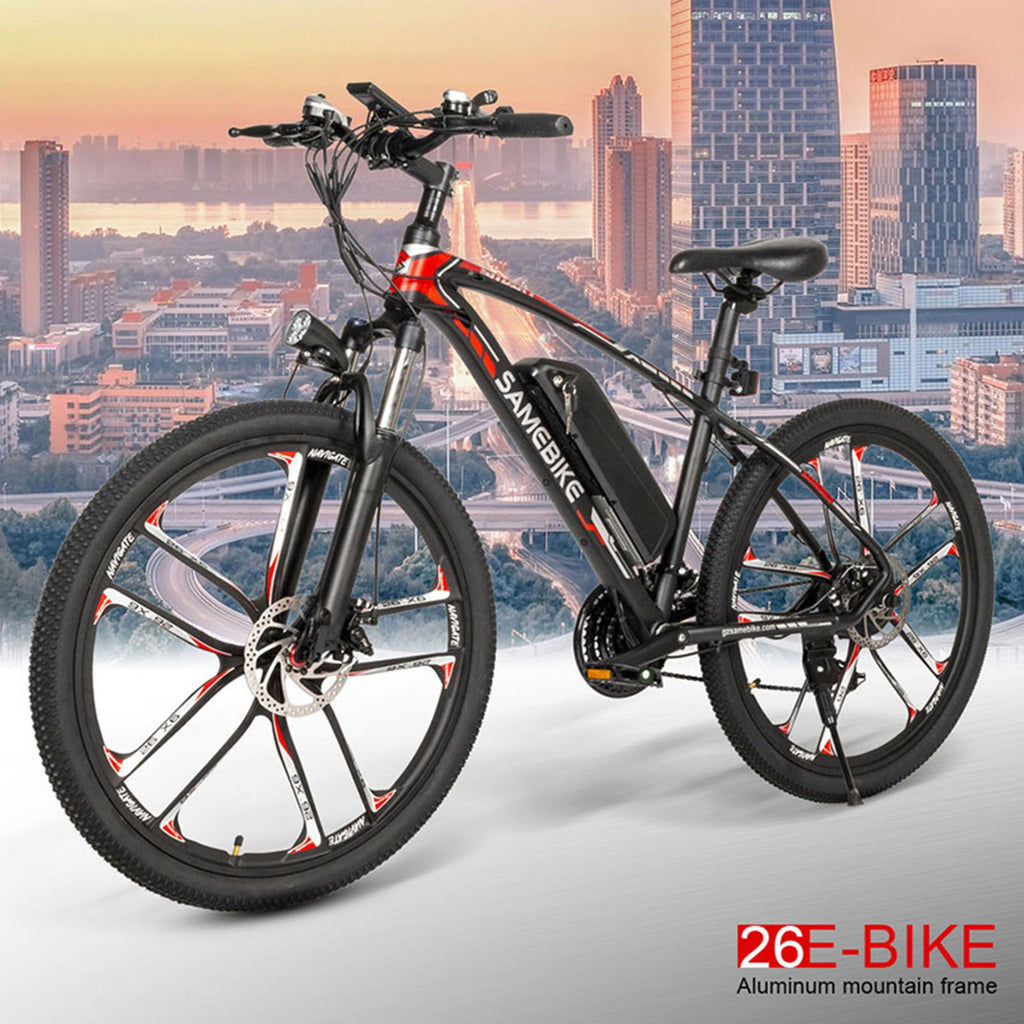 26 Inch Electric Bike Power Assist Electric Bicycle E-Bike 350W Motor Moped Bike,Black