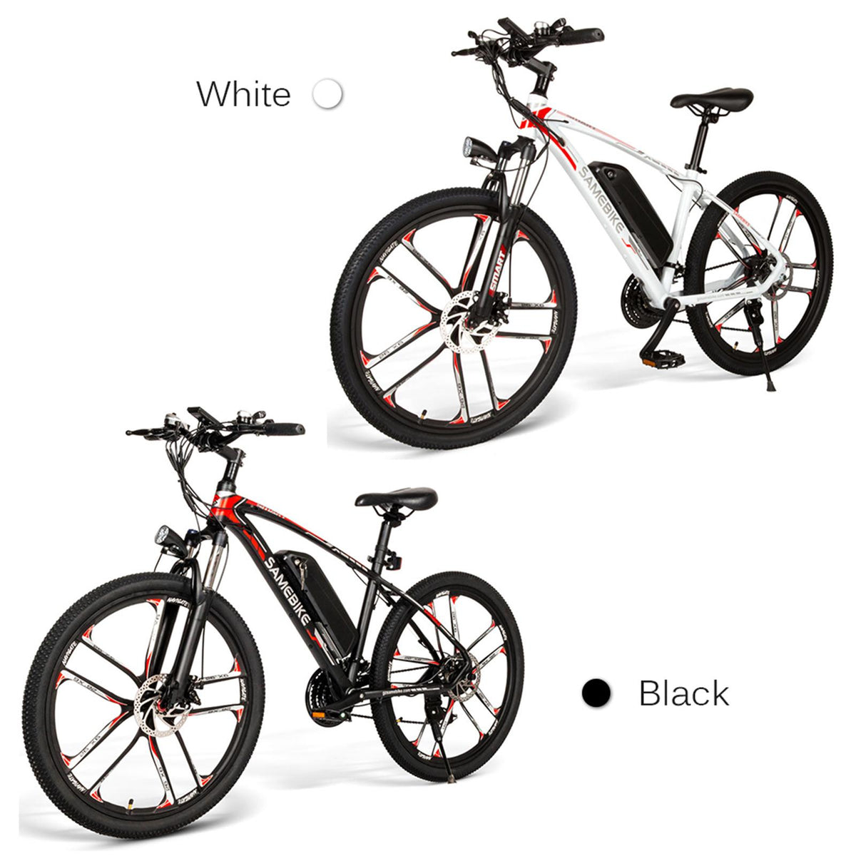 26 Inch Electric Bike Power Assist Electric Bicycle E-Bike 350W Motor Moped Bike,Black
