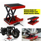 Motorcycle 1100 lbs.Scissor Jack Center Lift Crank Repair Stand For Harley Honda