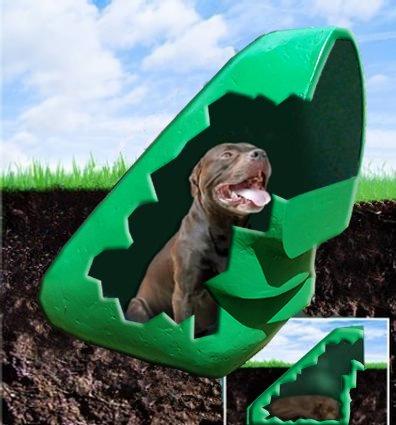Dog House for Small Dogs to Medium LarDogs, Best Fit 60 Pound Dogs or Less, Outdoor, Naturally Heated and Cooled, Underground, Great for Fenced-In Areas, No Assembly, Made in USA