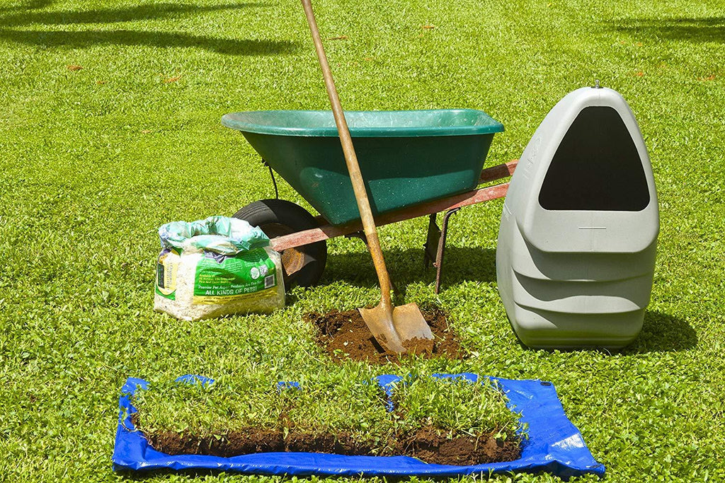 Dog House for Small Dogs to Medium LarDogs, Best Fit 60 Pound Dogs or Less, Outdoor, Naturally Heated and Cooled, Underground, Great for Fenced-In Areas, No Assembly, Made in USA