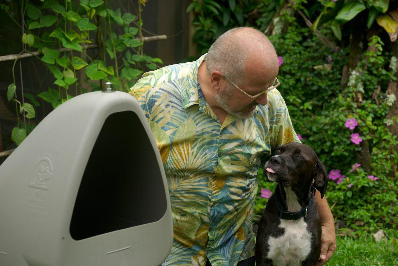 Dog House for Small Dogs to Medium LarDogs, Best Fit 60 Pound Dogs or Less, Outdoor, Naturally Heated and Cooled, Underground, Great for Fenced-In Areas, No Assembly, Made in USA