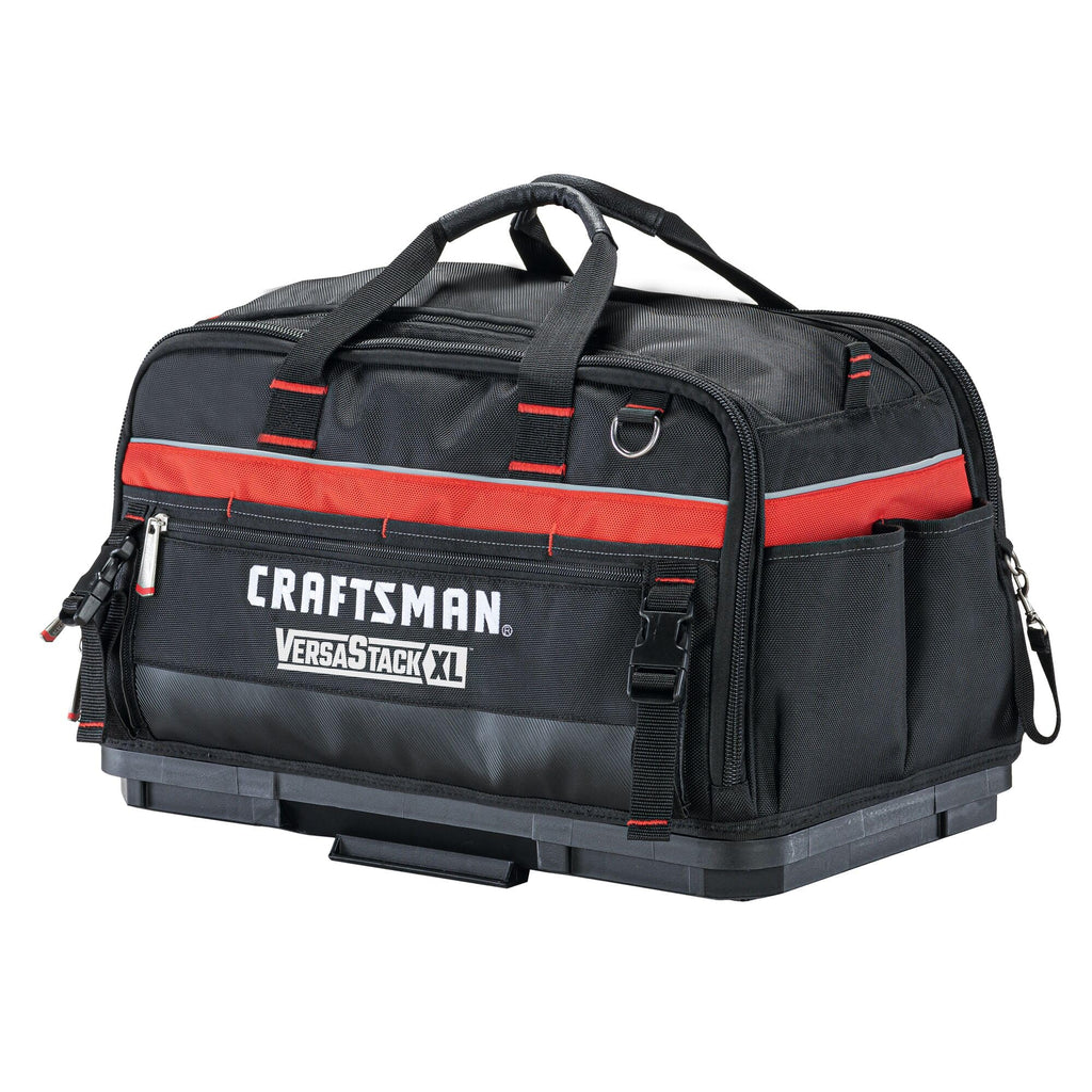 VERSASTACK XL Tool Bag, 22.5”, Durable Polyester, Black and Red (CMST21450)