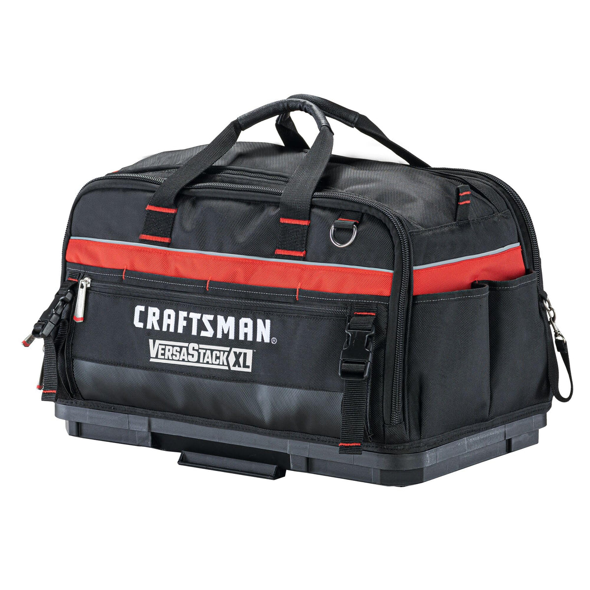 VERSASTACK XL Tool Bag, 22.5”, Durable Polyester, Black and Red (CMST21450)