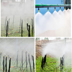 BBGS Drip Irrigation Kit, Garden Plant Irrigation System, with Atomizing Nozzles & Adjustable Drippers, Automatic Misting Cooling Set for Garden, Patio, Lawn