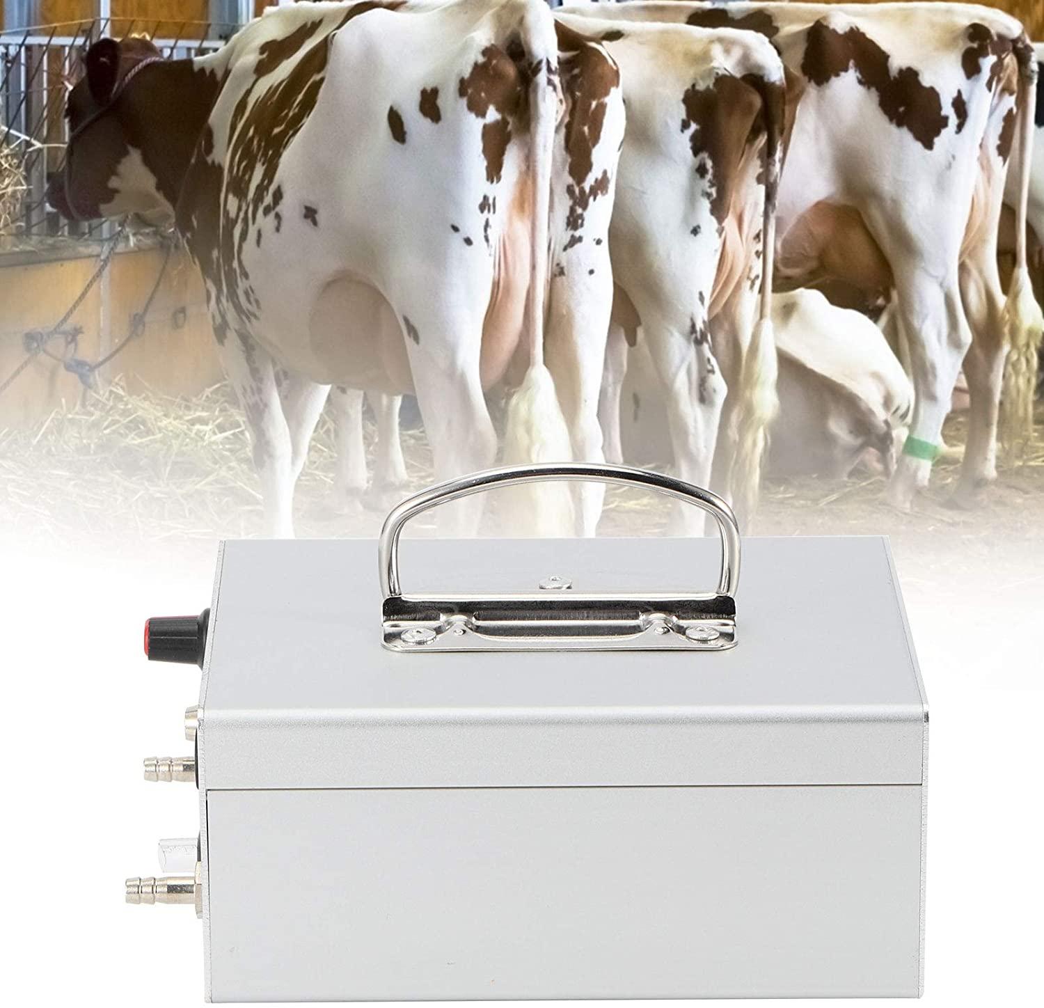 aqur2020 milking machine vacuum pump, large suction pulsation charging electric milking machine accessories farm supplies for donkey sheep cow horse (us)