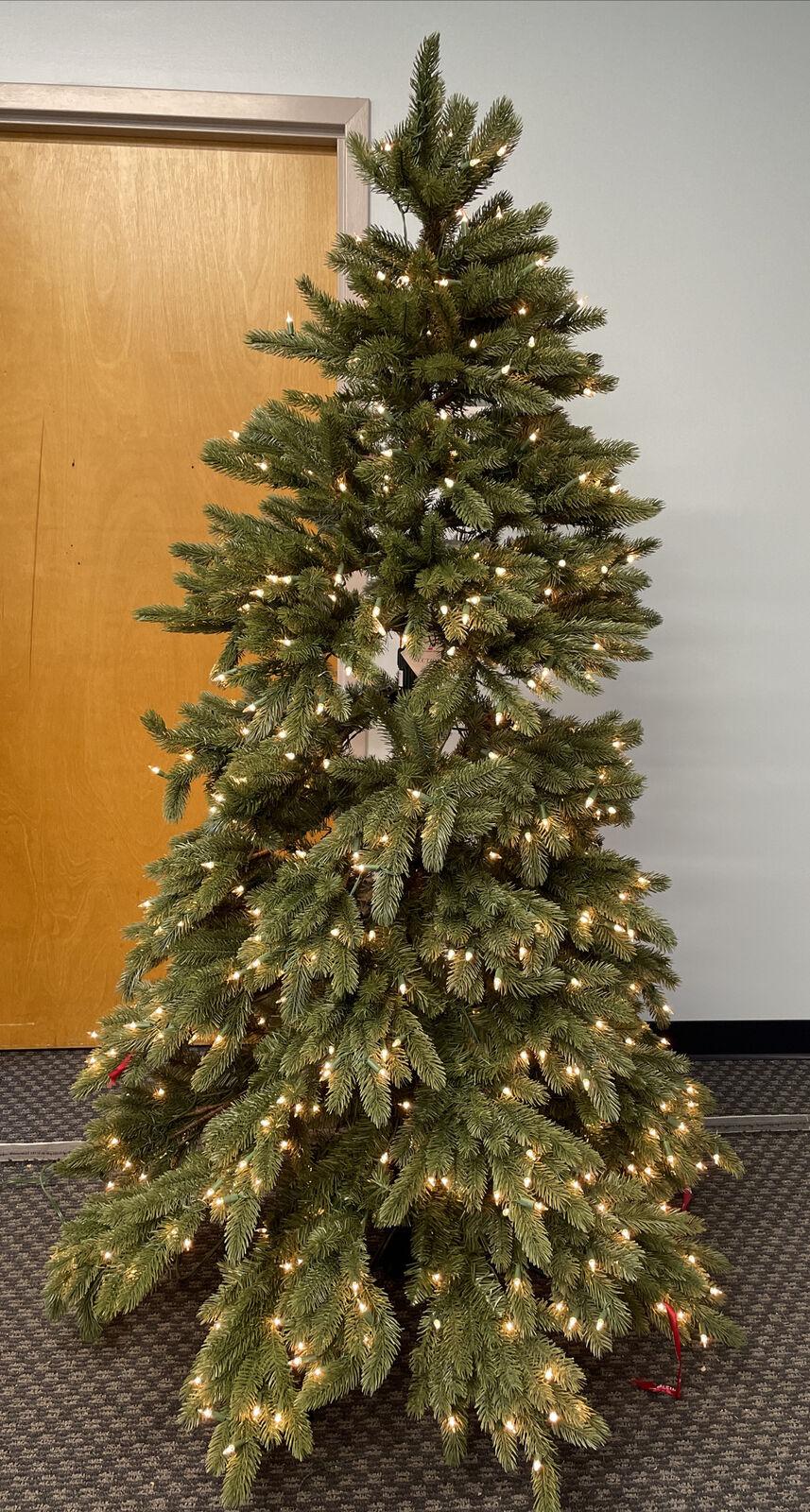 Balsam Hill Vermont White Spruce 6.5 Ft tree CLEAR Lights OPEN Box $799
