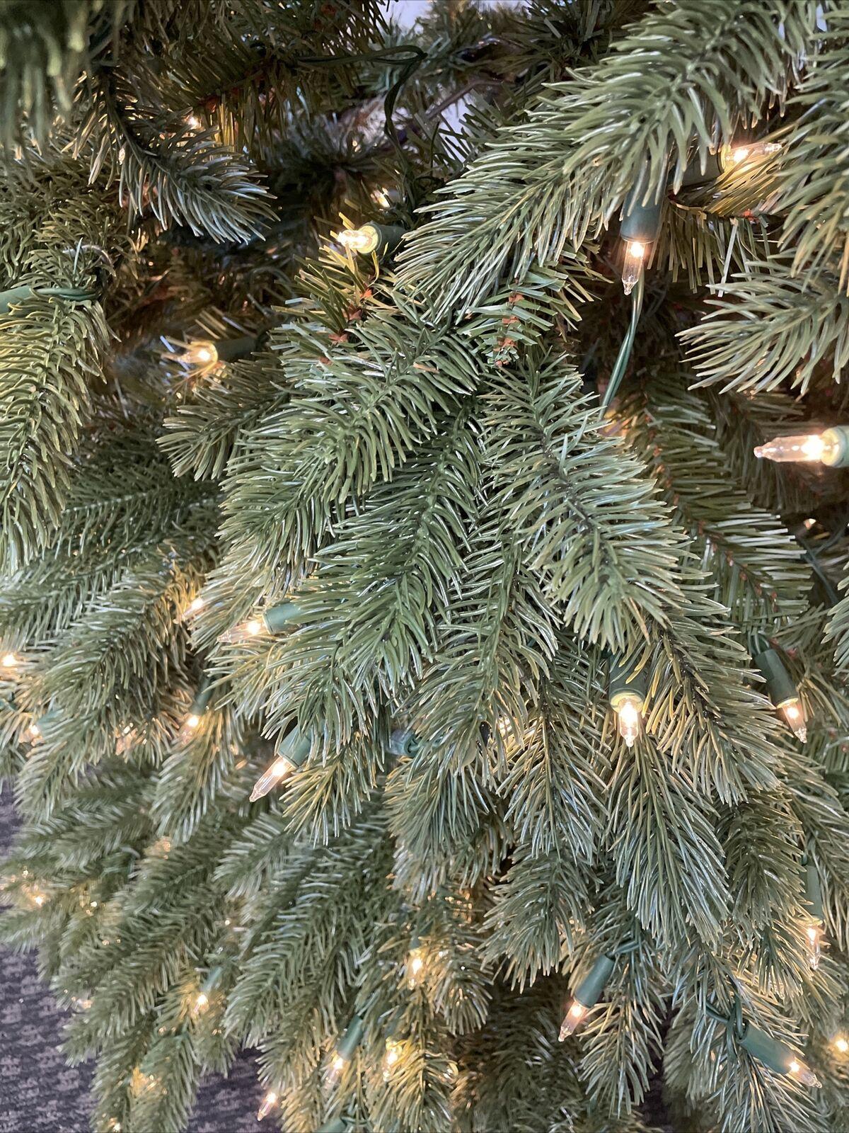 Balsam Hill Vermont White Spruce 6.5 Ft tree CLEAR Lights OPEN Box $799