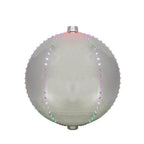1 ft. 240-Light Multi-Color LED Lighted Christmas Silver Sphere Ball Decoration