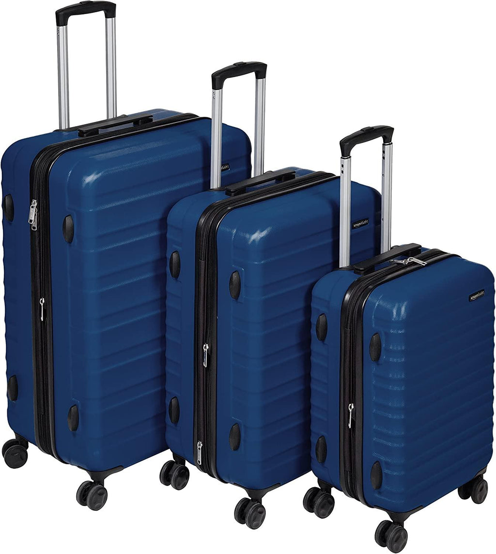 3-Piece Set Hardside Spinner, Navy Blue