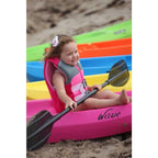 Pink Youth Wave Kayak with Paddles