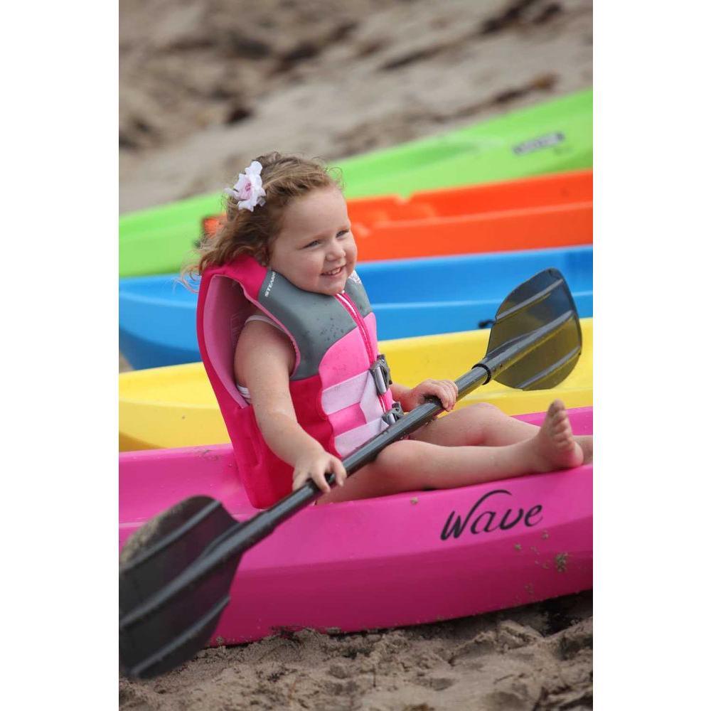 Pink Youth Wave Kayak with Paddles