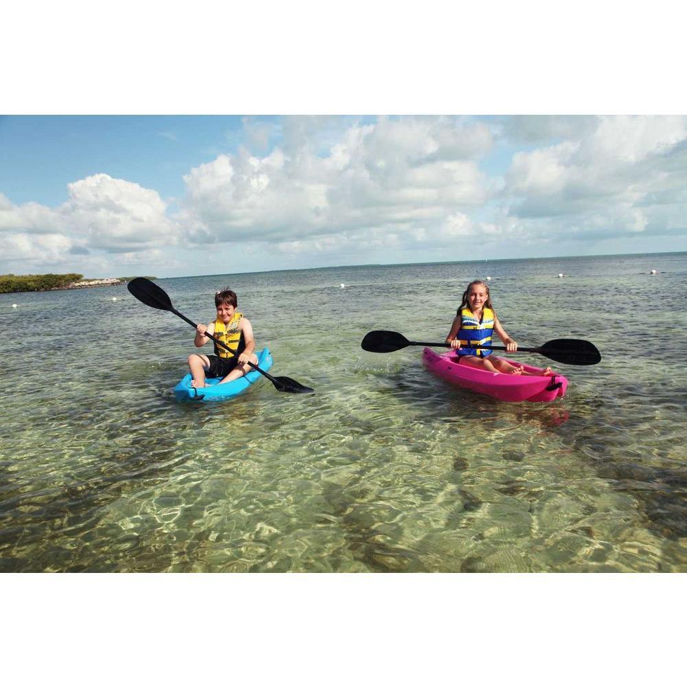 Pink Youth Wave Kayak with Paddles