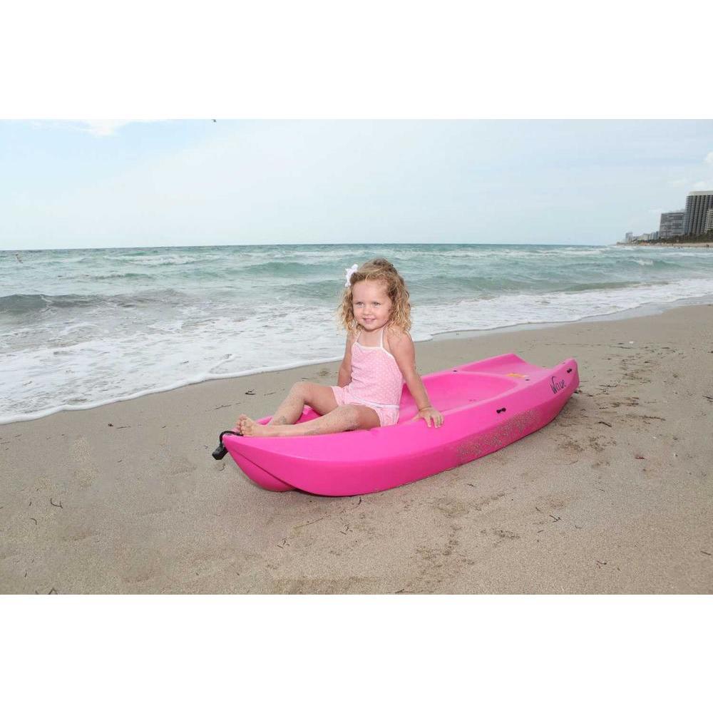 Pink Youth Wave Kayak with Paddles