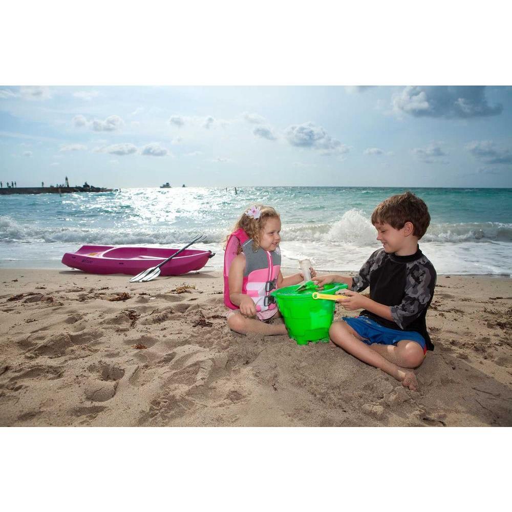 Pink Youth Wave Kayak with Paddles