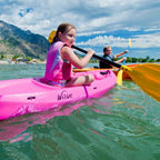 Pink Youth Wave Kayak with Paddles
