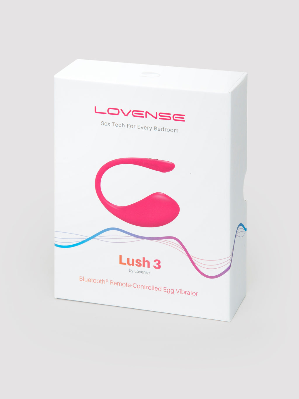 Lovense Lush 3 App Controlled Rechargeable Love Egg Vibrator, Pink