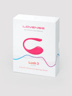 Lovense Lush 3 App Controlled Rechargeable Love Egg Vibrator, Pink