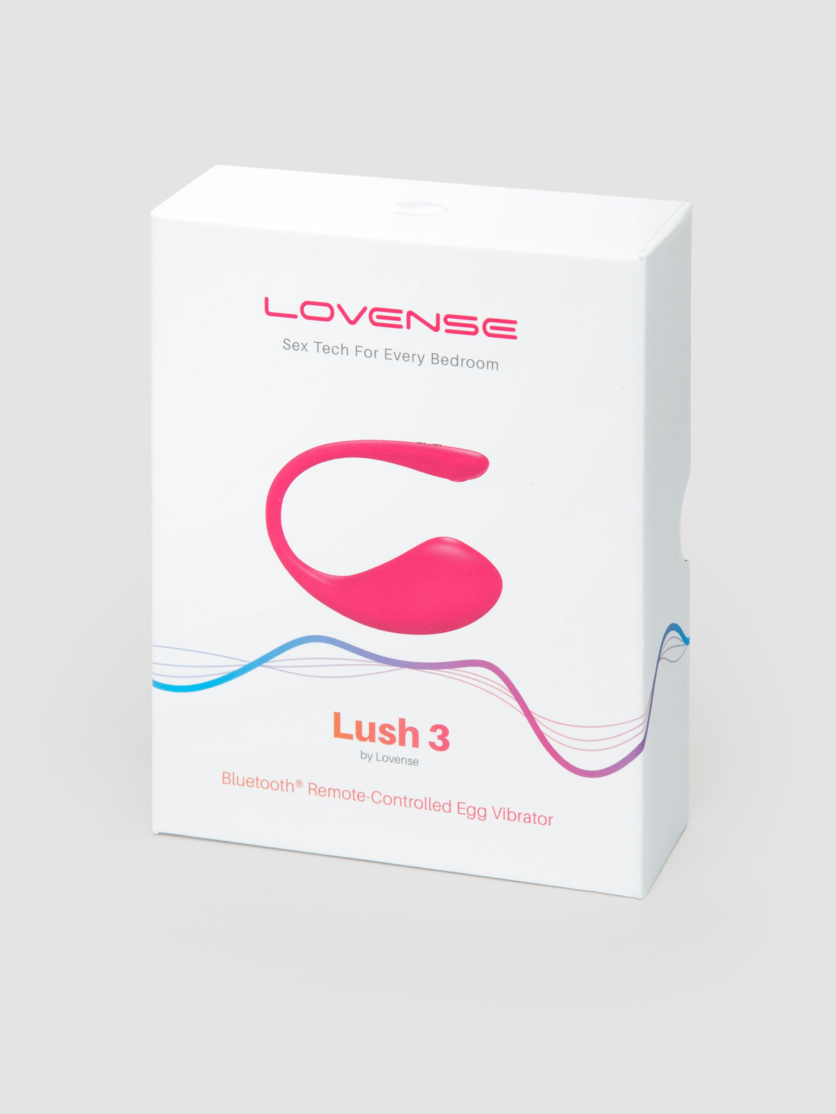 Lovense Lush 3 App Controlled Rechargeable Love Egg Vibrator, Pink