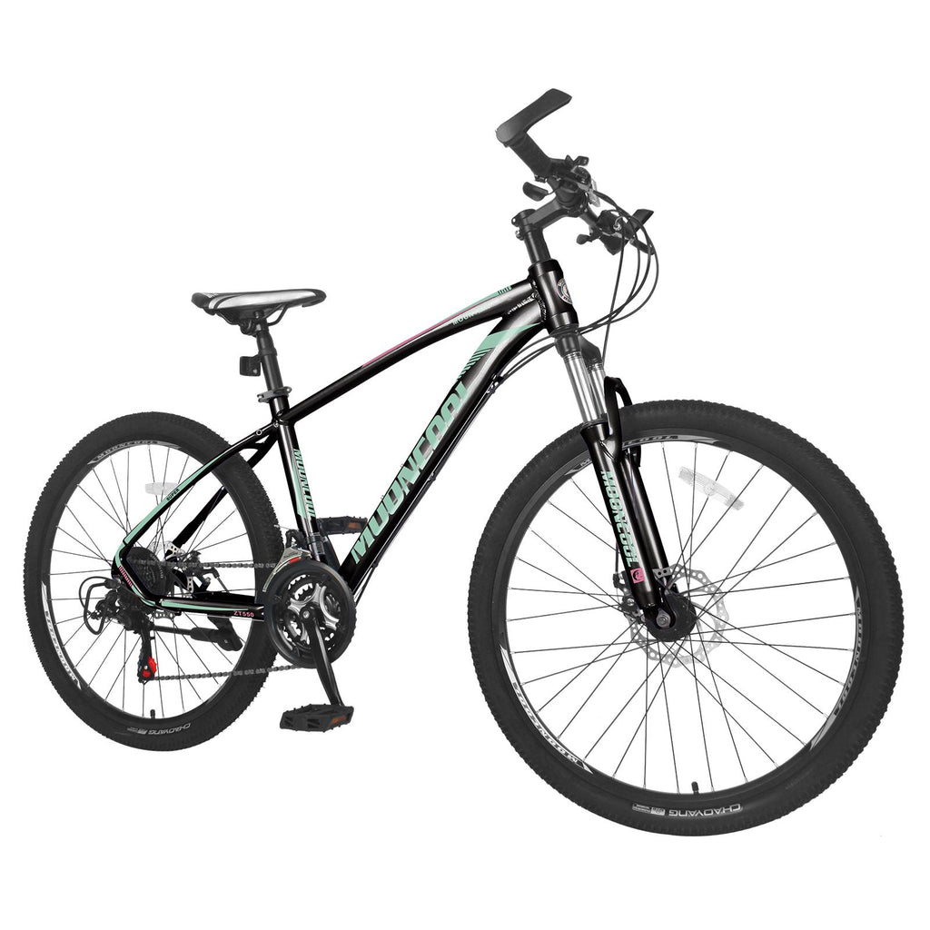 21 Speed Mountain Bike for Women and Men 26 Inch Aluminum Frame Double Disc Brake Suspension Fork MTB Youth/Adult&nbsp;
