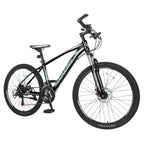 21 Speed Mountain Bike for Women and Men 26 Inch Aluminum Frame Double Disc Brake Suspension Fork MTB Youth/Adult&nbsp;