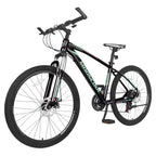 21 Speed Mountain Bike for Women and Men 26 Inch Aluminum Frame Double Disc Brake Suspension Fork MTB Youth/Adult&nbsp;
