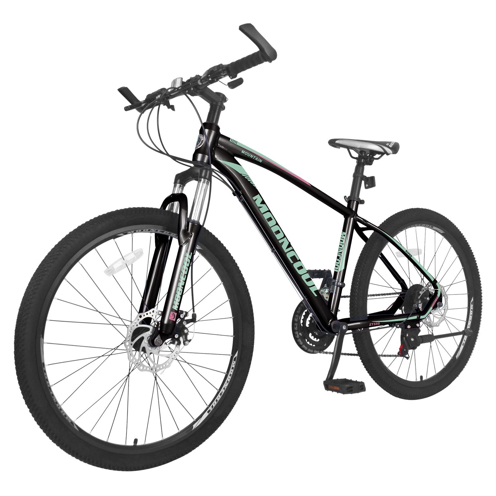 21 Speed Mountain Bike for Women and Men 26 Inch Aluminum Frame Double Disc Brake Suspension Fork MTB Youth/Adult&nbsp;